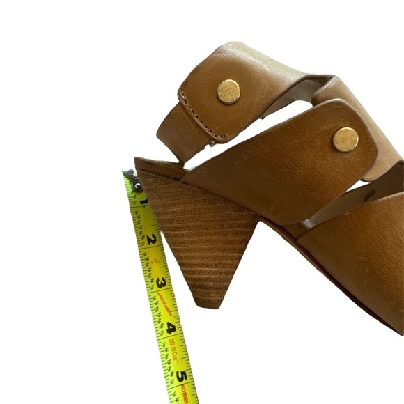 Vince Camuto Ekerd Tan Leather Ankle Strap Cone Heel Sandal Size 8 - Picture 10 of 10